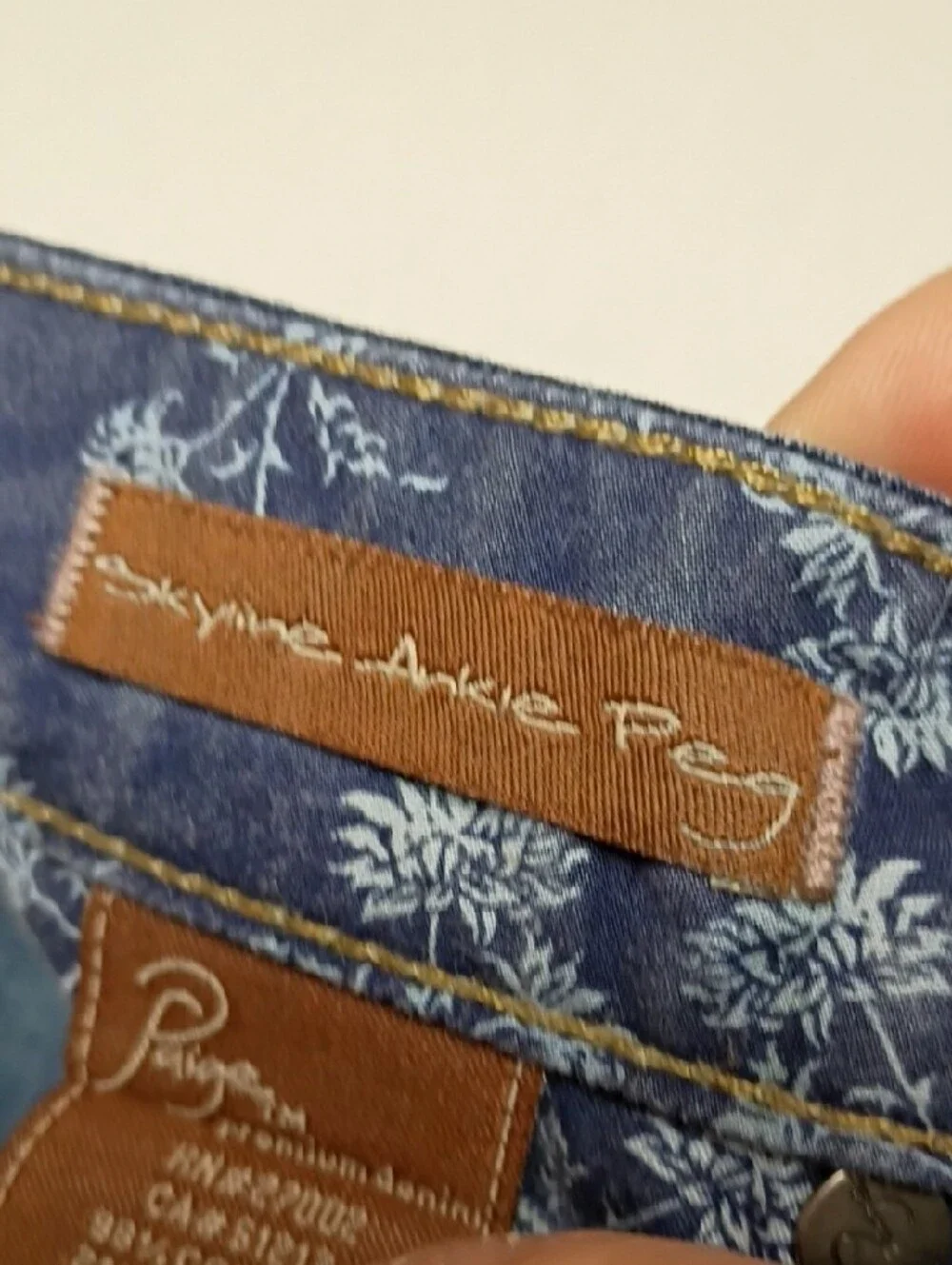 PAIGE Skyline Ankle Peg Jeans with Distressed Details